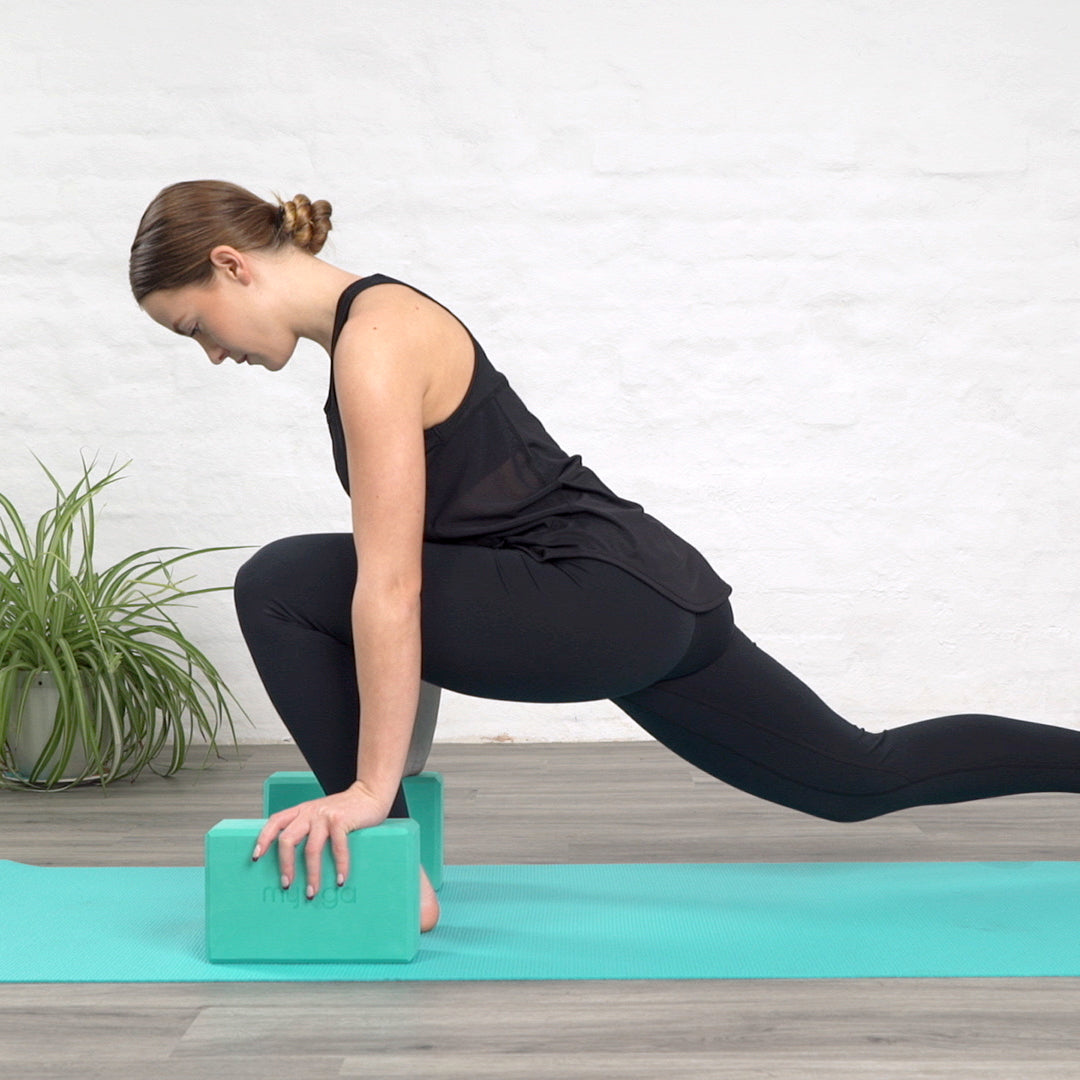 Myga Yoga Starter Set - Yoga Mat, Yoga Block Brick & Metal D-Ring Yoga  Strap - Starter Kit for Beginners great for Pilates, Yoga, Stretching,  Health & Fitness - Complete Home Studio