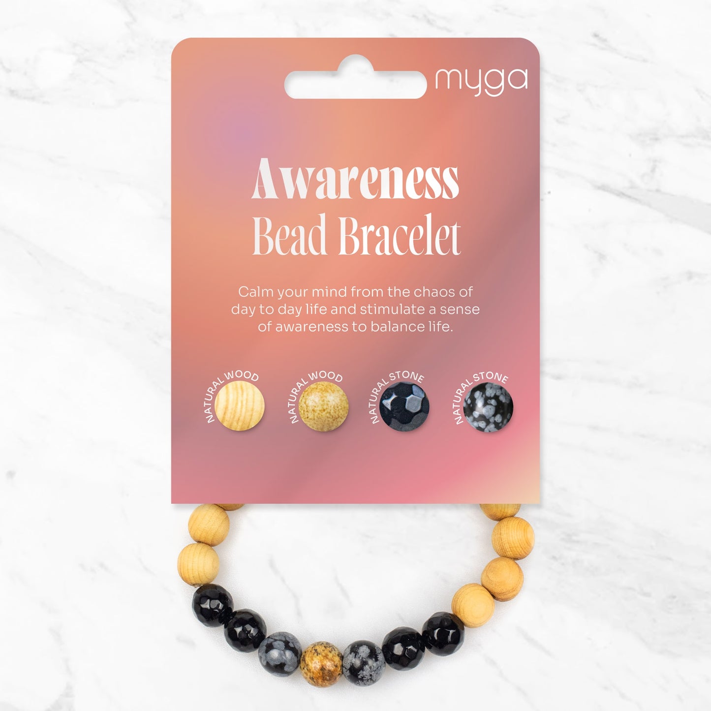 Awareness Bead Bracelet