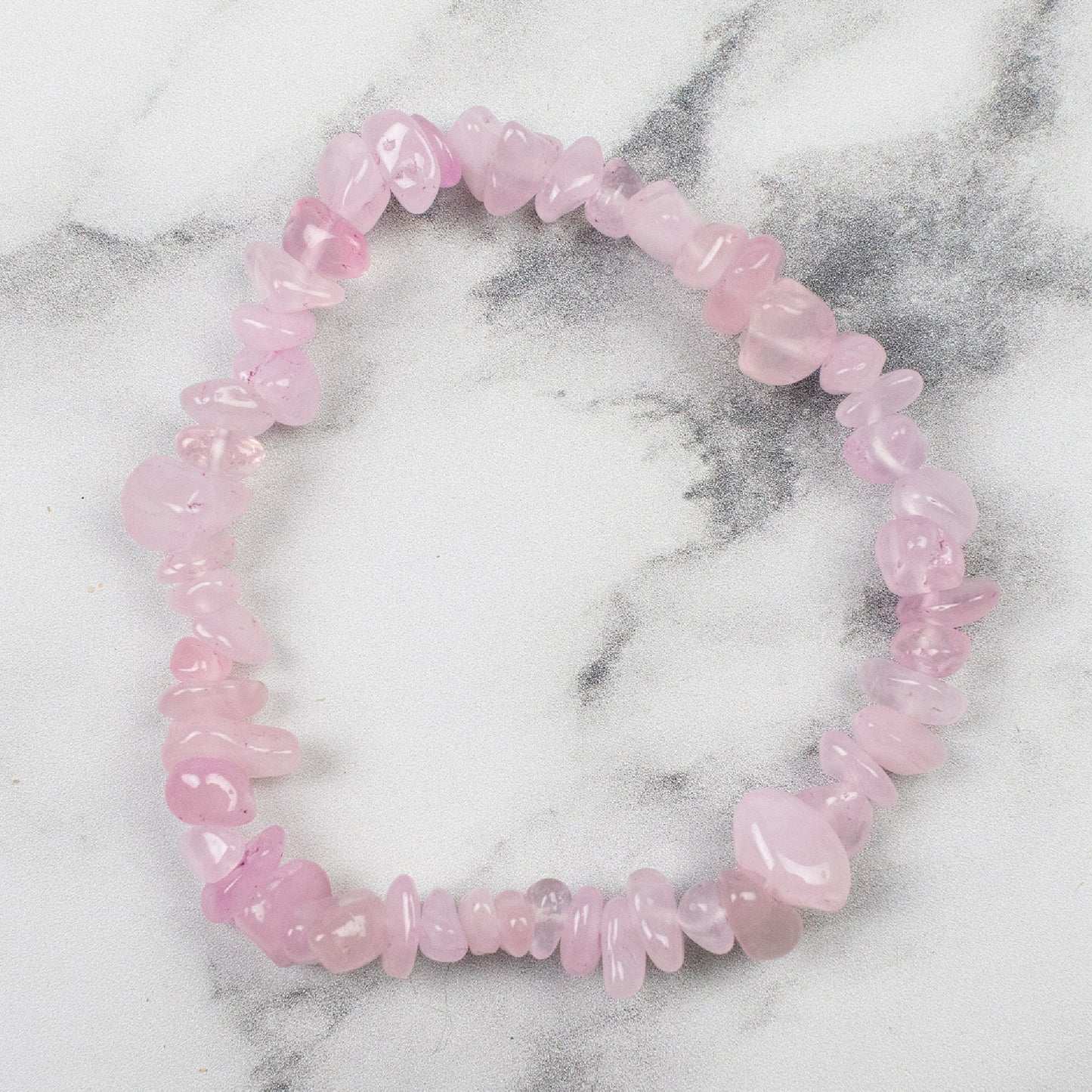 Chip Bracelet - Rose Quartz