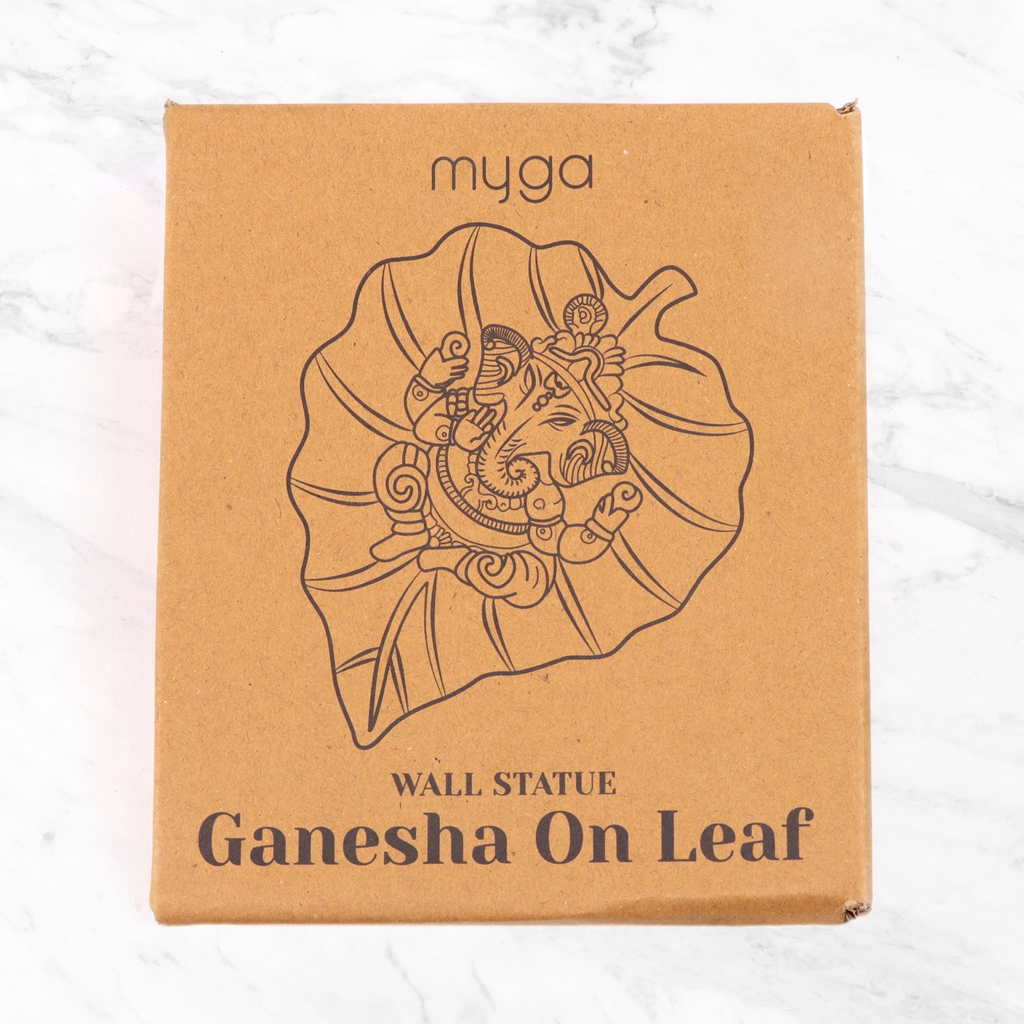 Lord Ganesha On Leaf Wall-hanging