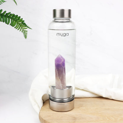 Crystal Water Bottle - Amethyst