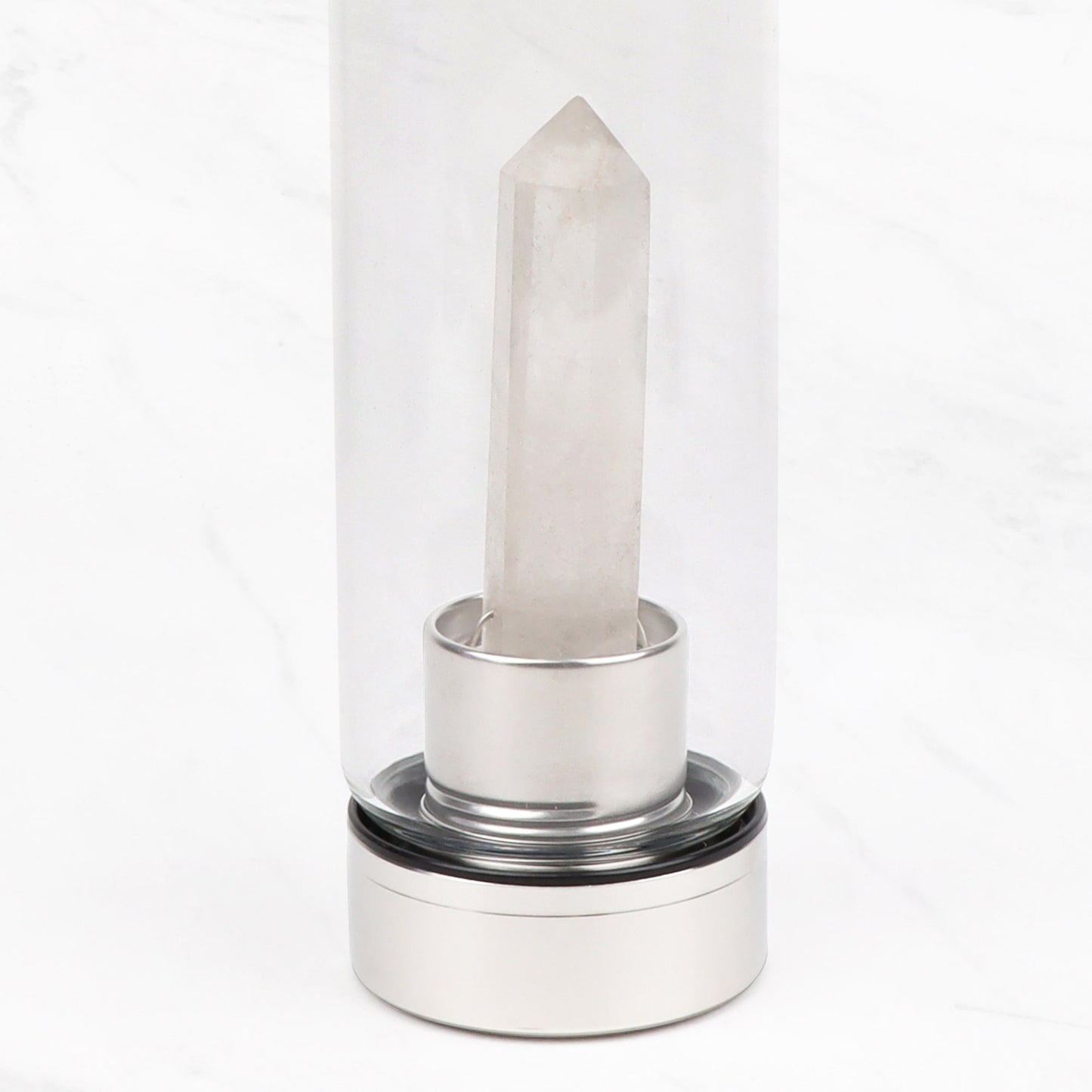 Crystal Water Bottle - Clear Quartz