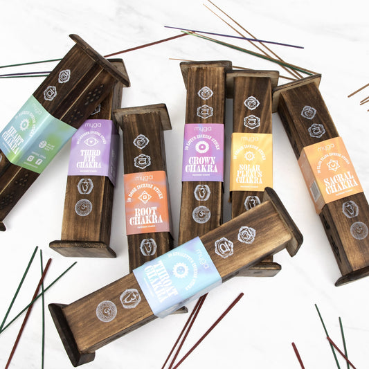 Chakra Incense Towers With Incense Sticks
