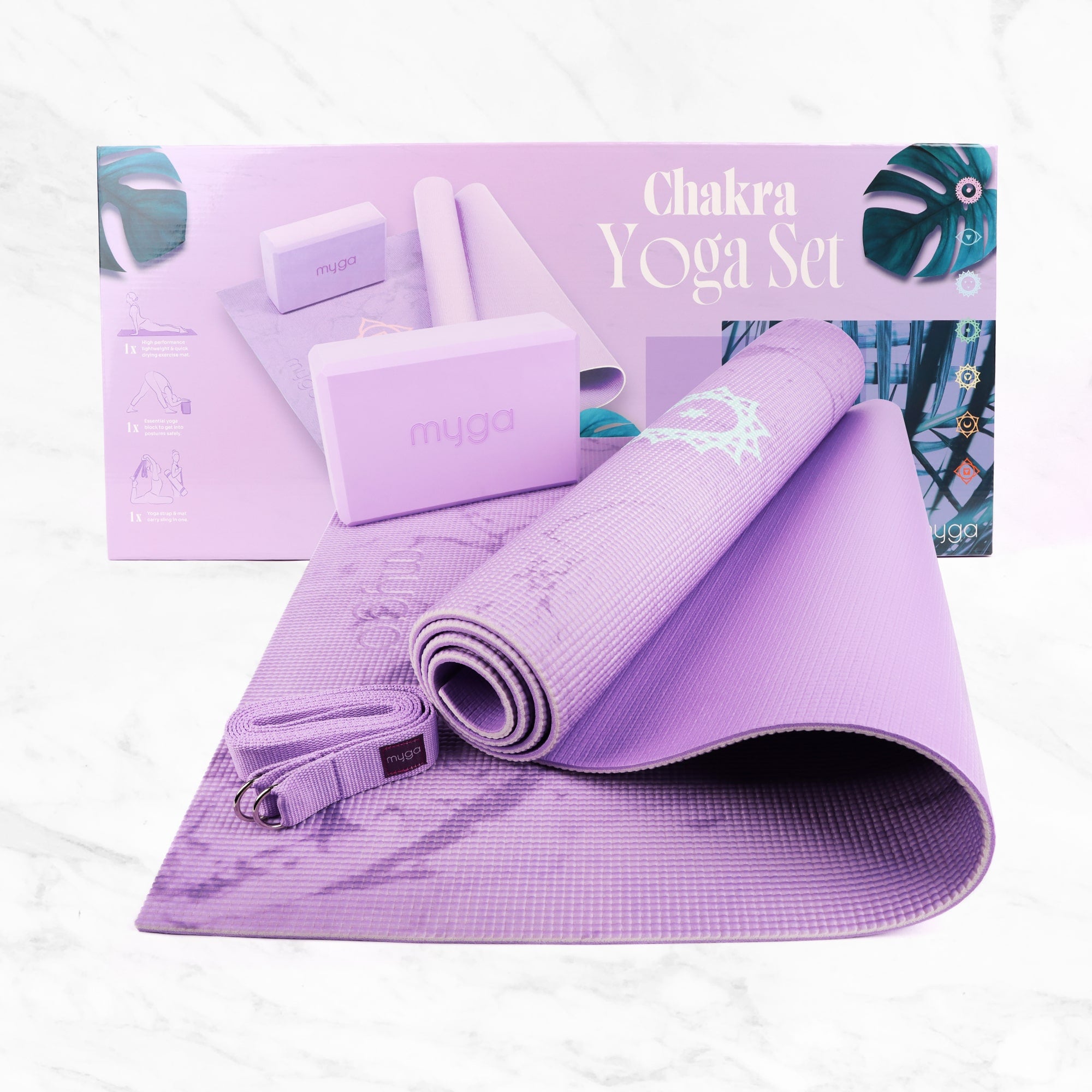 Yoga Starter Kit Chakra www.myga.eco