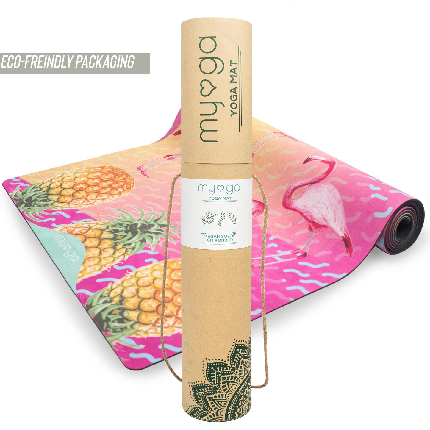 Tropical Luxurious Vegan Suede Yoga Mat