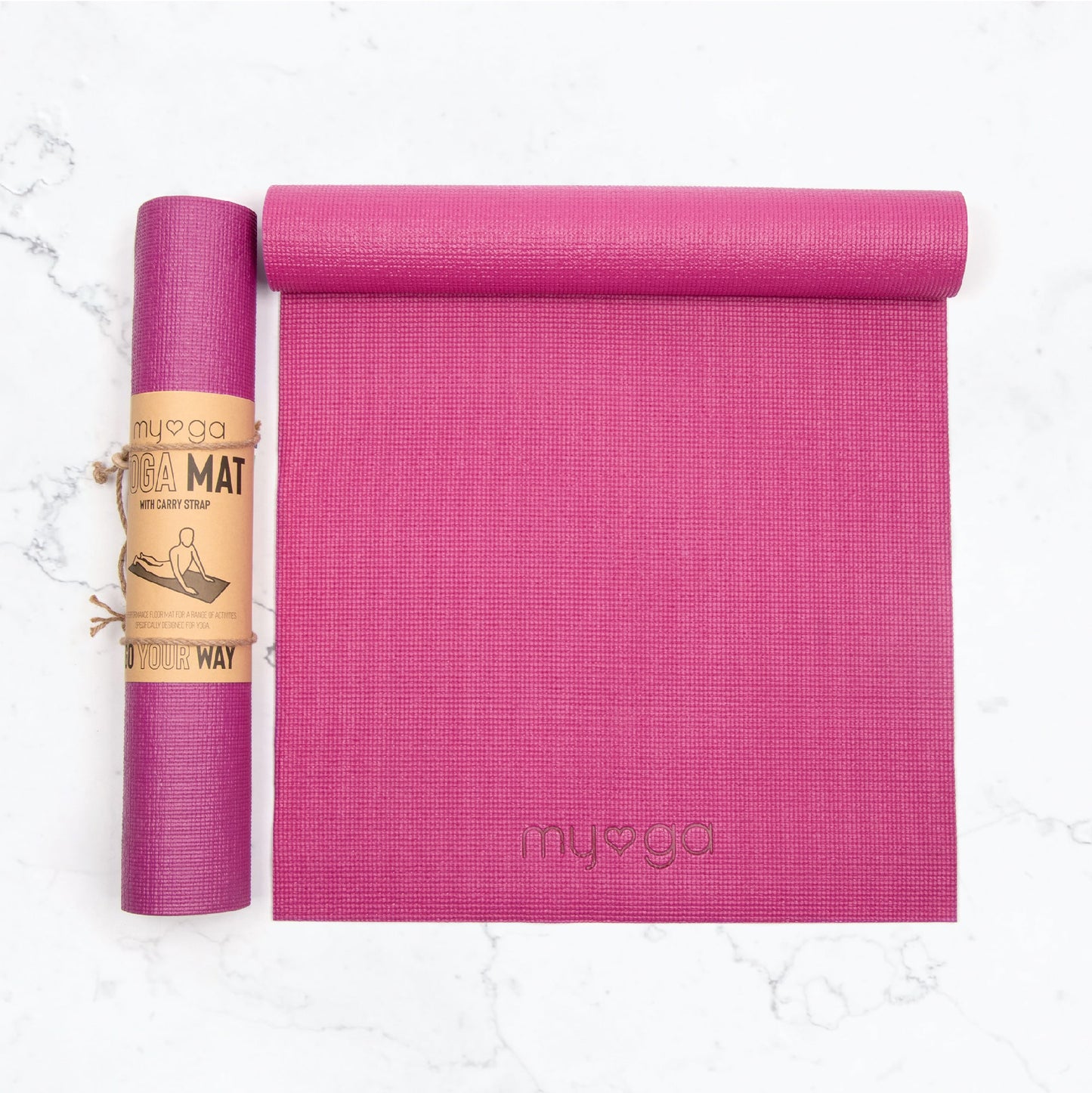 Yoga Mat - Plum - Non-Slip Exercise Mat for Yoga & Fitness