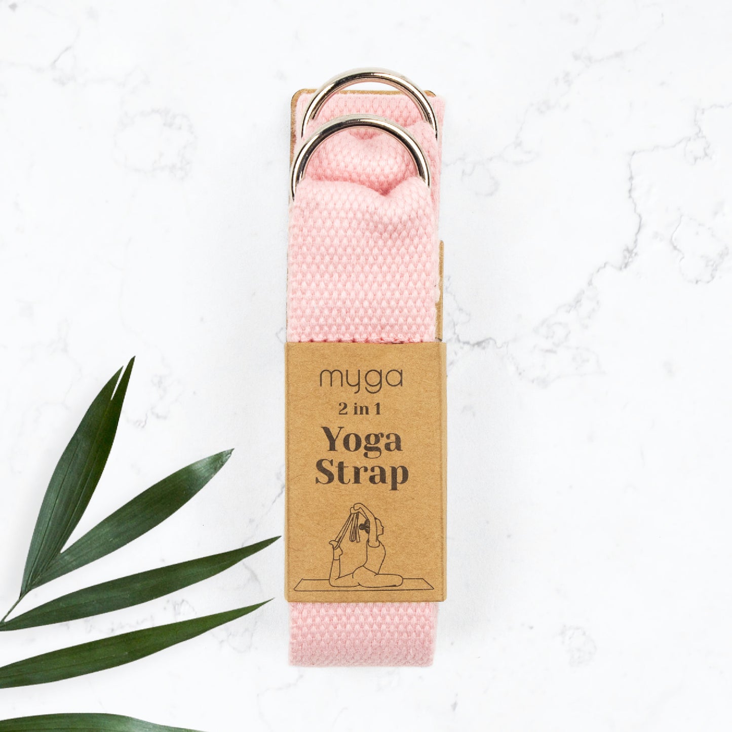 2 in 1 Yoga Belt & Sling - Dusty Pink