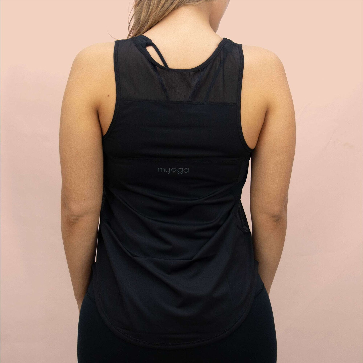 Yoga Racer Tank - Black