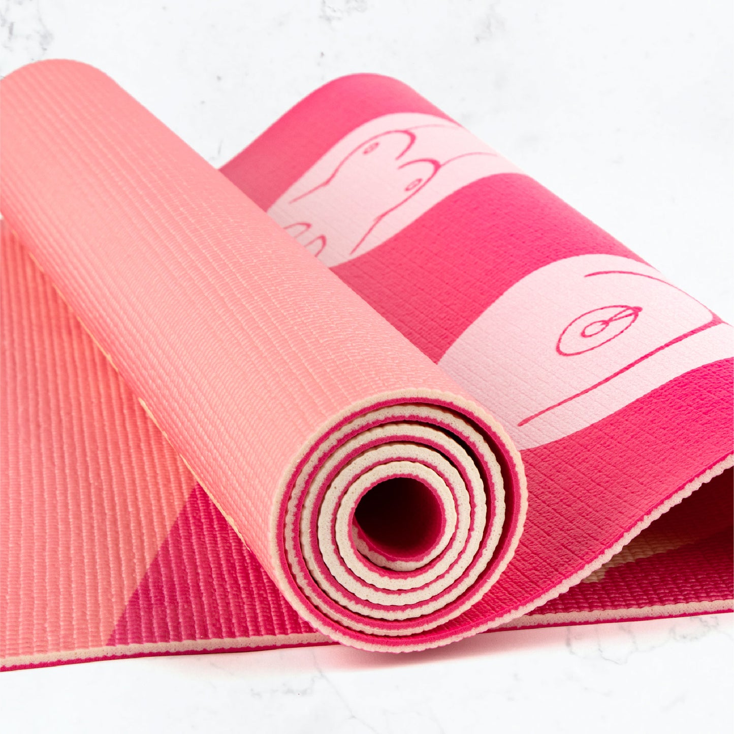 Breast Cancer Awareness Charity CoppaFeel! Yoga Boobs Mat