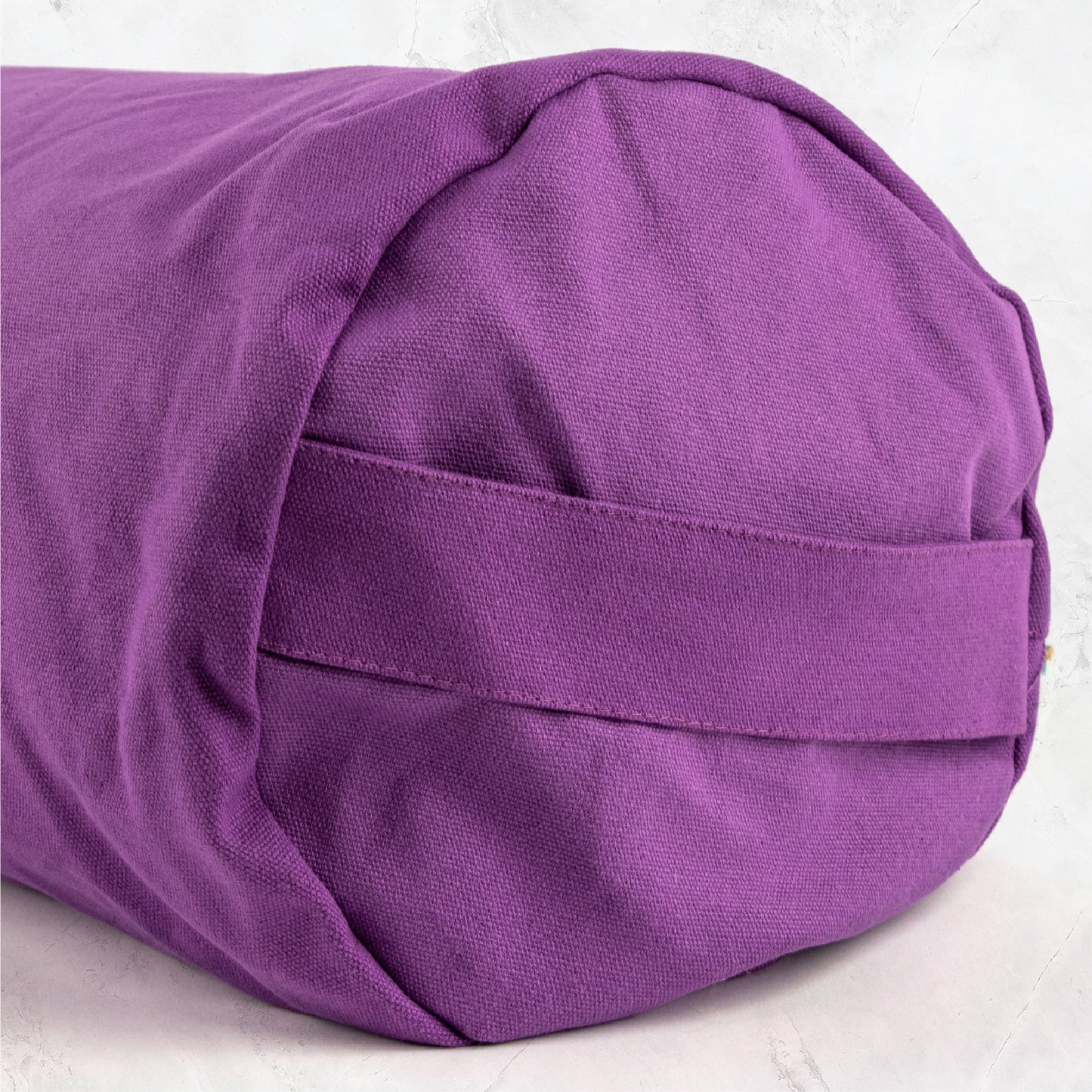 Buckwheat Support Bolster Pillow - Plum