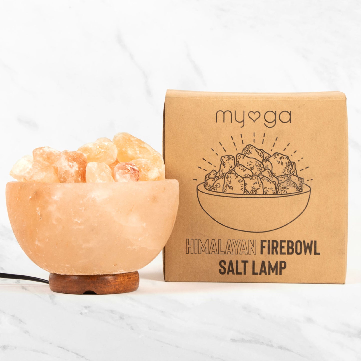 Himalayan Fire Bowl Salt Lamp 3-5kg