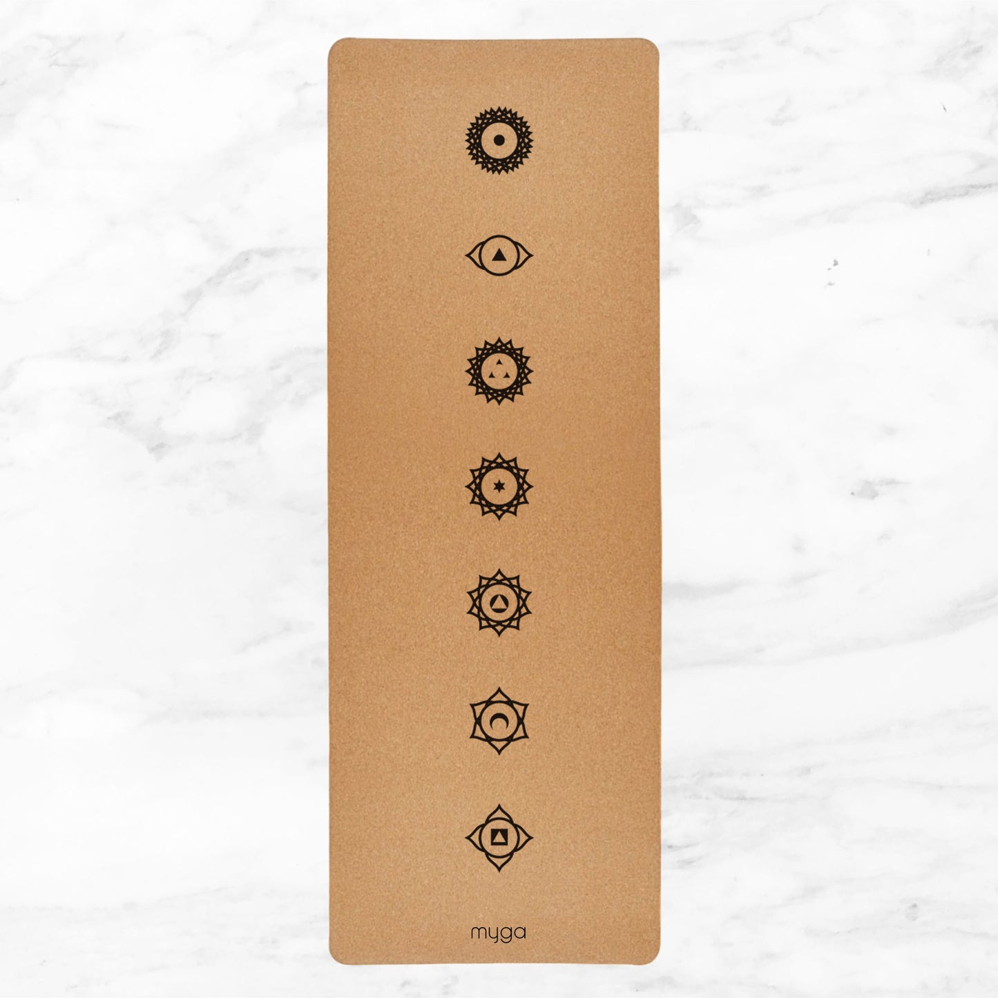 Extra Large Chakra Cork Mat