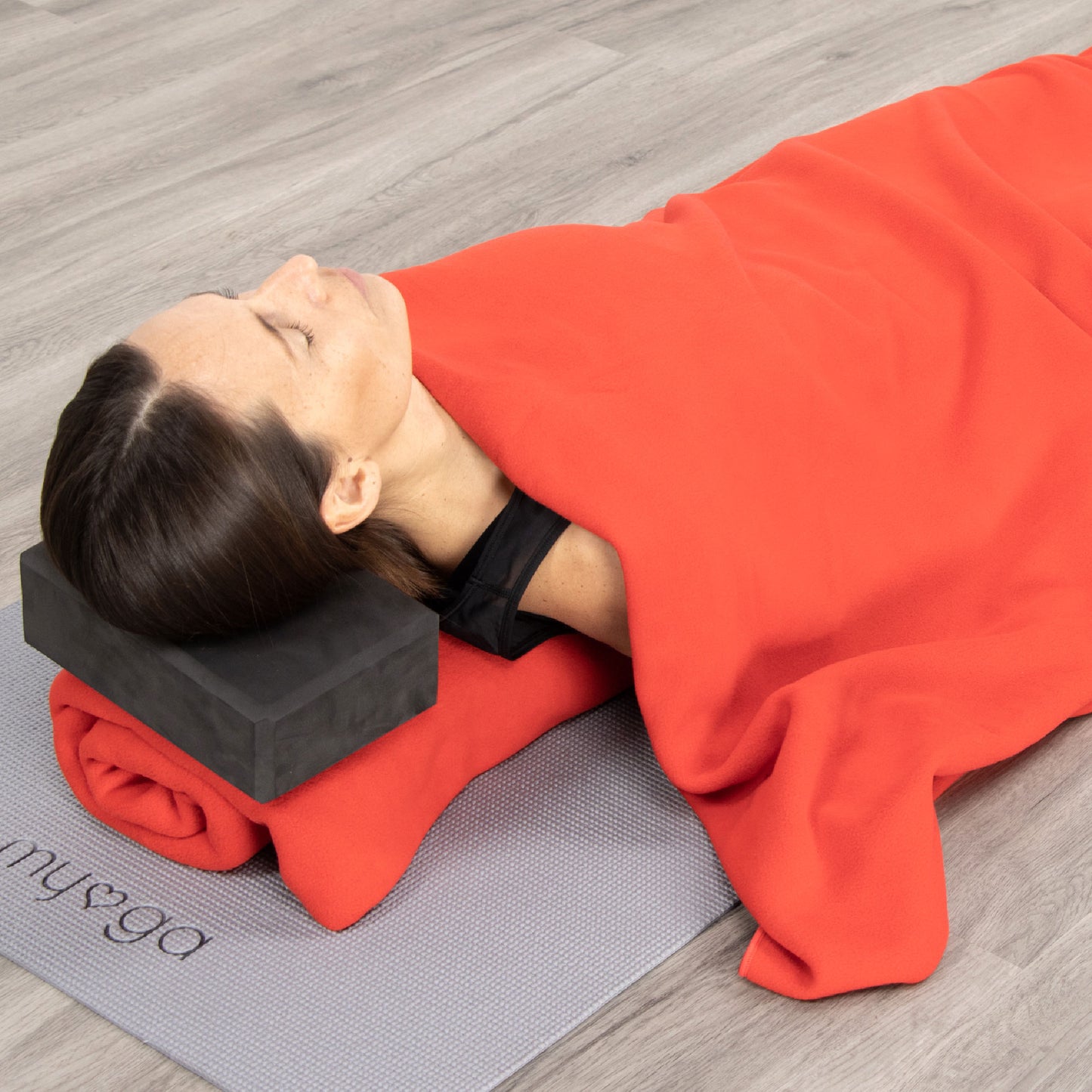 Fleece Yoga Blanket - Red