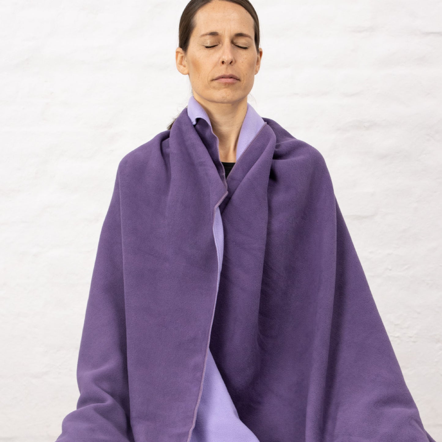 Fleece Yoga Blanket - Purple