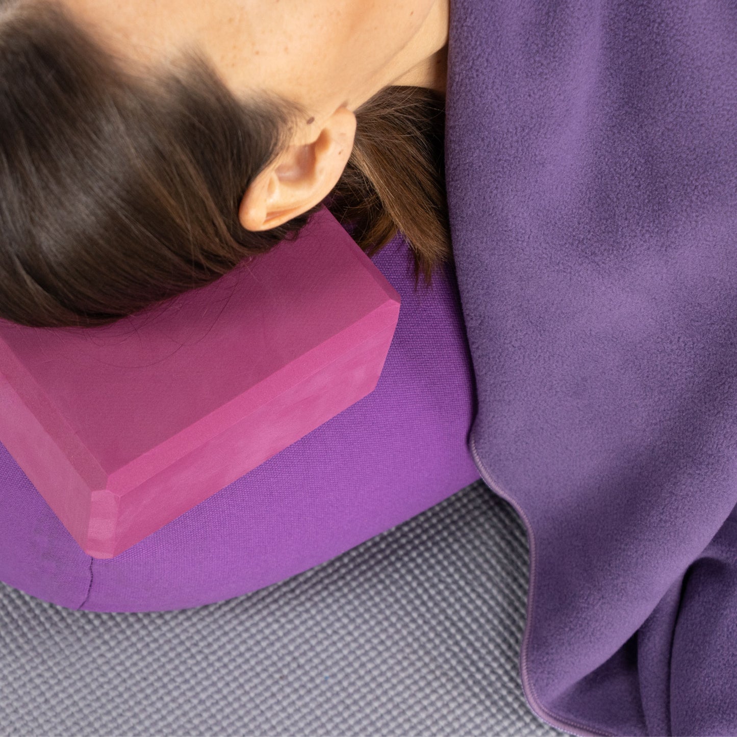 Fleece Yoga Blanket - Purple