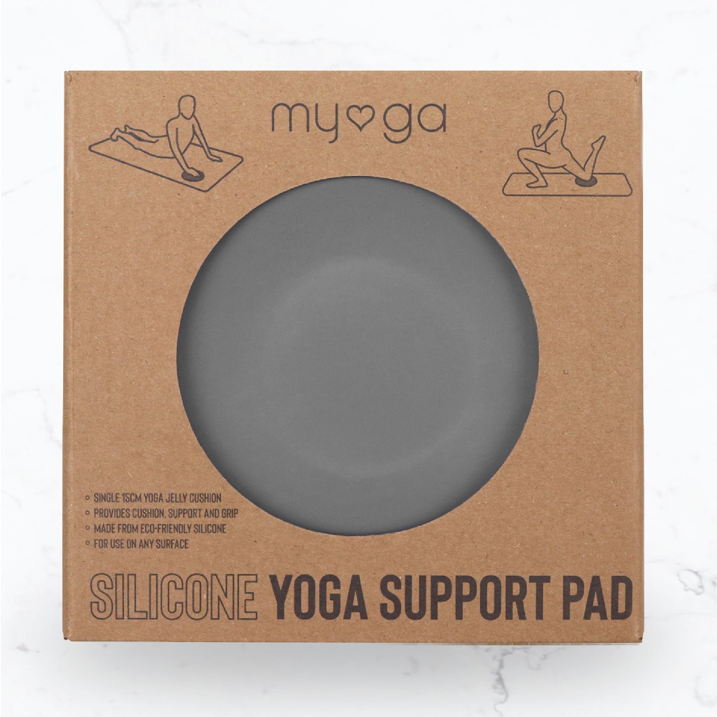 Yoga Support Jelly Pad - Grey