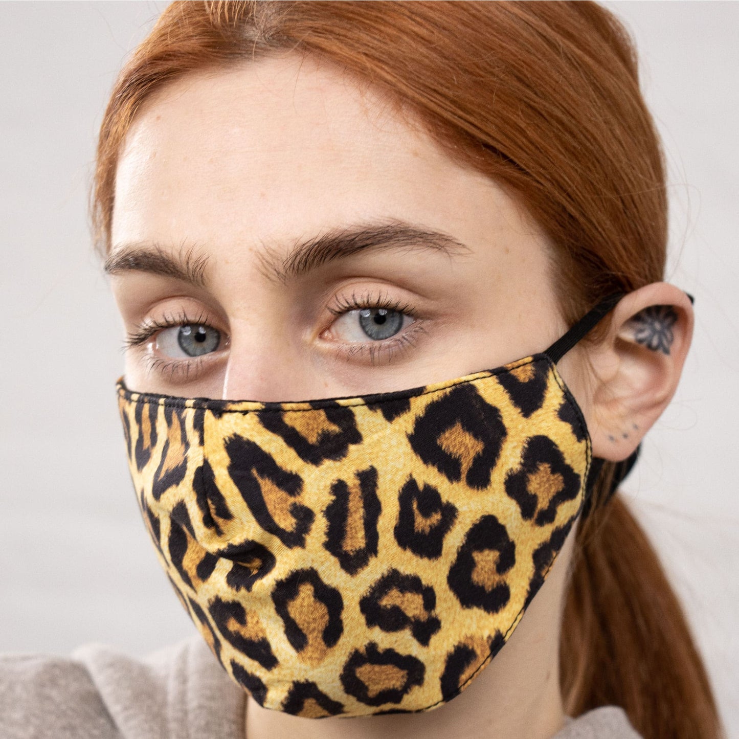 Bamboo Face Mask - Leopard