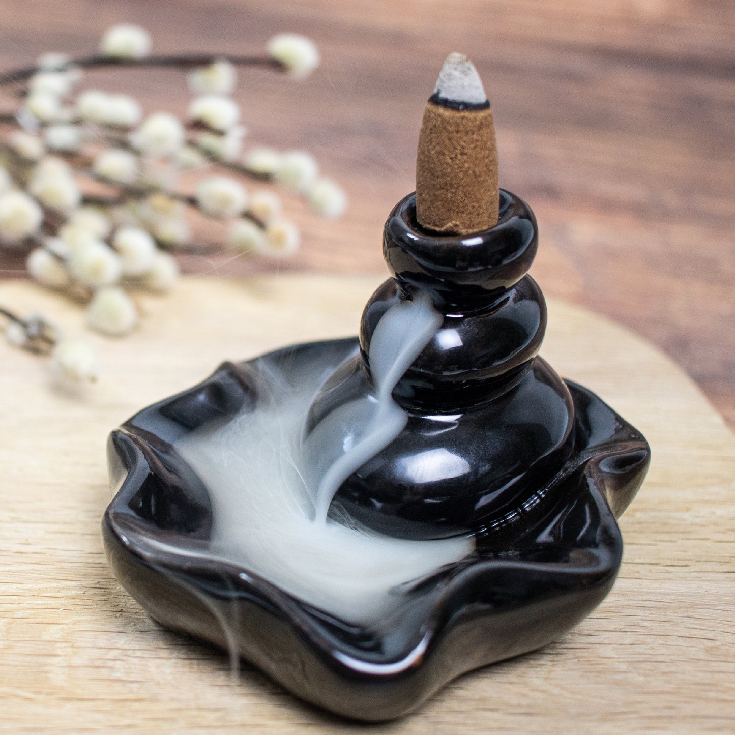Backflow Incense Burner - Stones