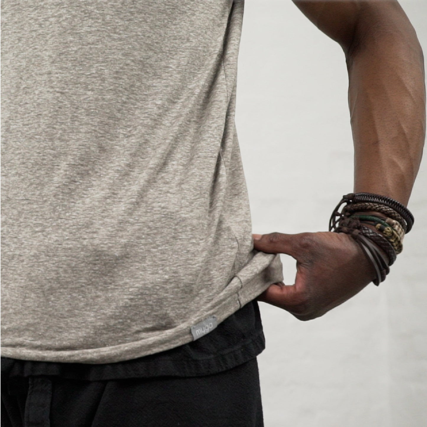 Unisex Hemp T-shirt Oatmeal Heather