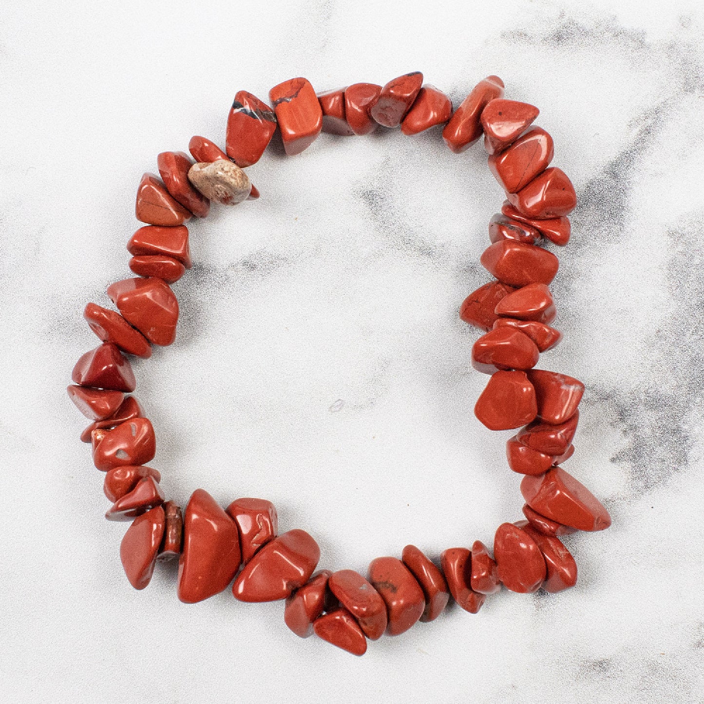 Chip Bracelet - Red Jasper