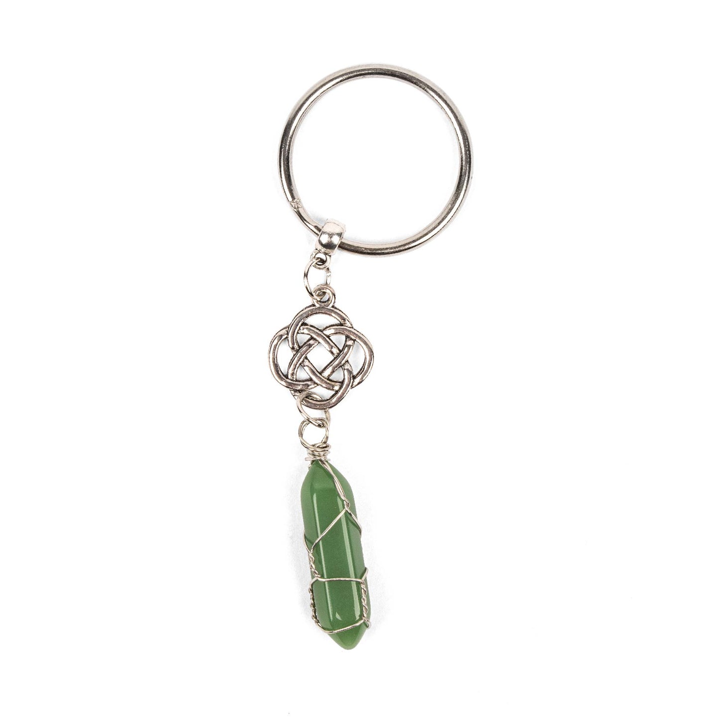 Keyring - Eternal Knot & Aventurine