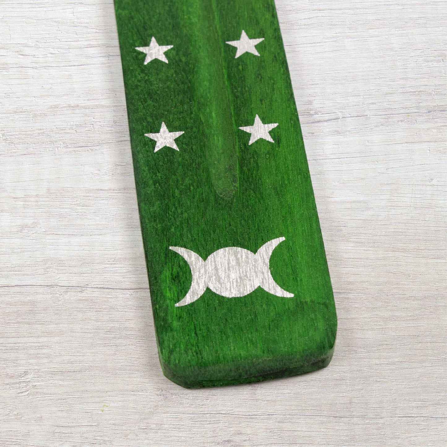 Incense Holder - Green Moon