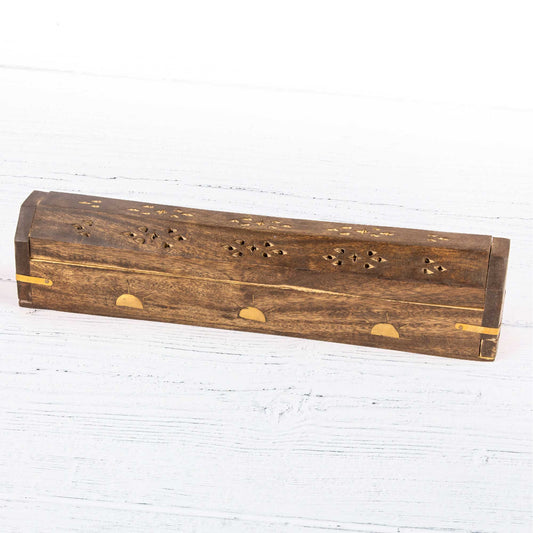 Wooden Incense Box - Sun Rays
