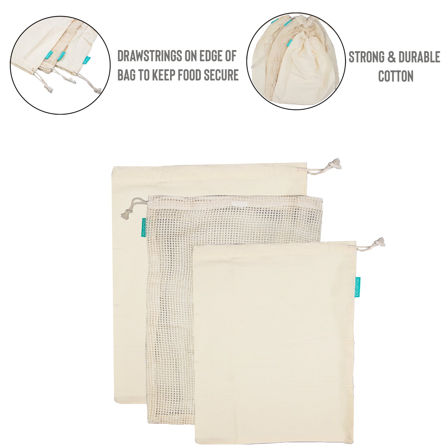 Organic Cotton Produce Bags