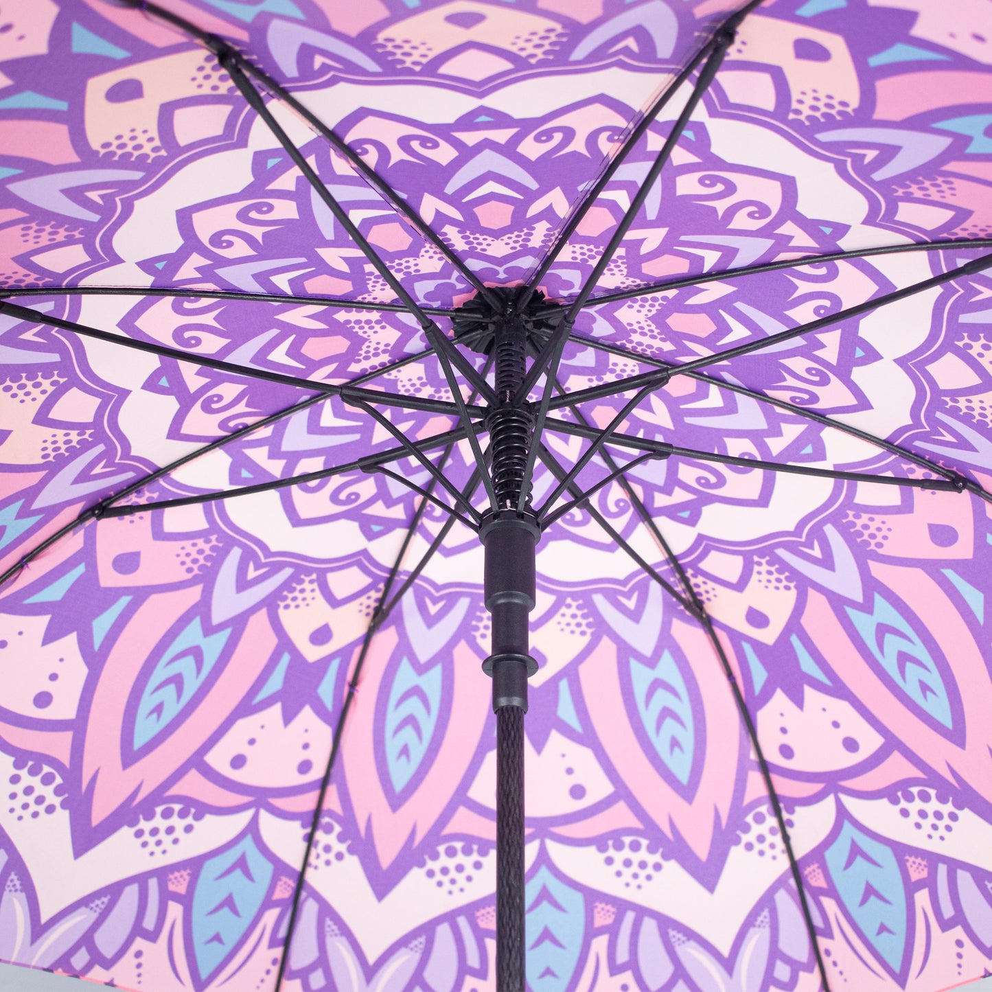 Mandala Umbrella with Cork Handle