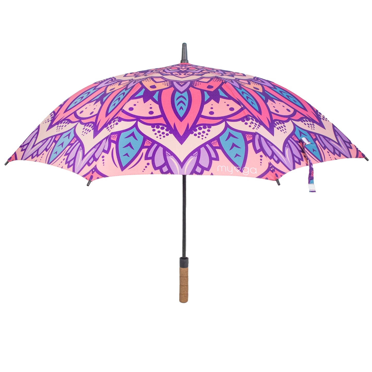 Mandala Umbrella with Cork Handle