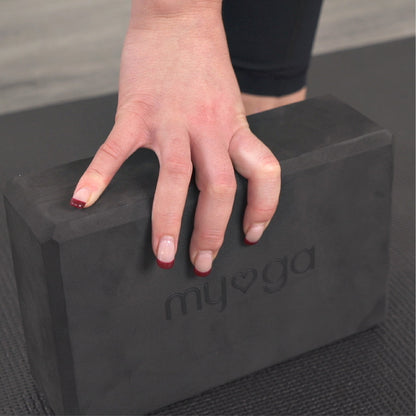 Yoga Blocks & Strap Set - Black
