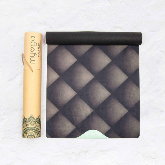 Black Luxurious Vegan Suede Yoga Mat