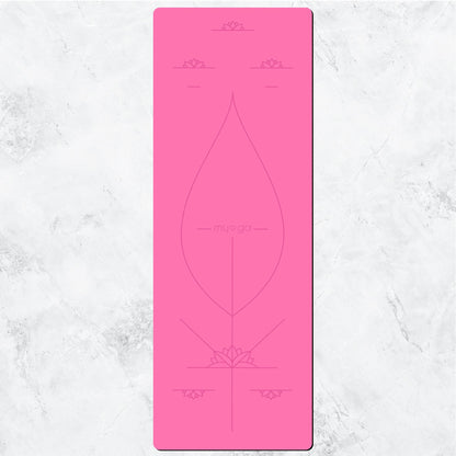 Extra Large Pink Alignment Yoga Mat