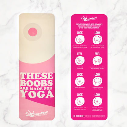 Breast Cancer Awareness Charity CoppaFeel! Yoga Boobs Mat