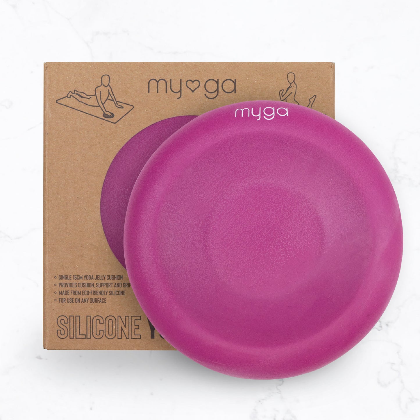 Yoga Support Jelly Pad - Plum