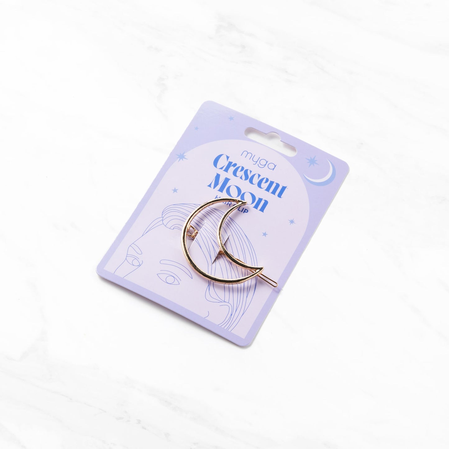 Crescent Moon Hair Clip