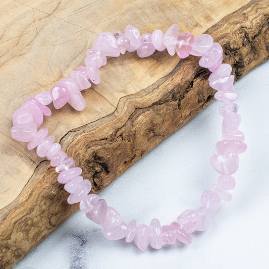 Chip Bracelet - Rose Quartz