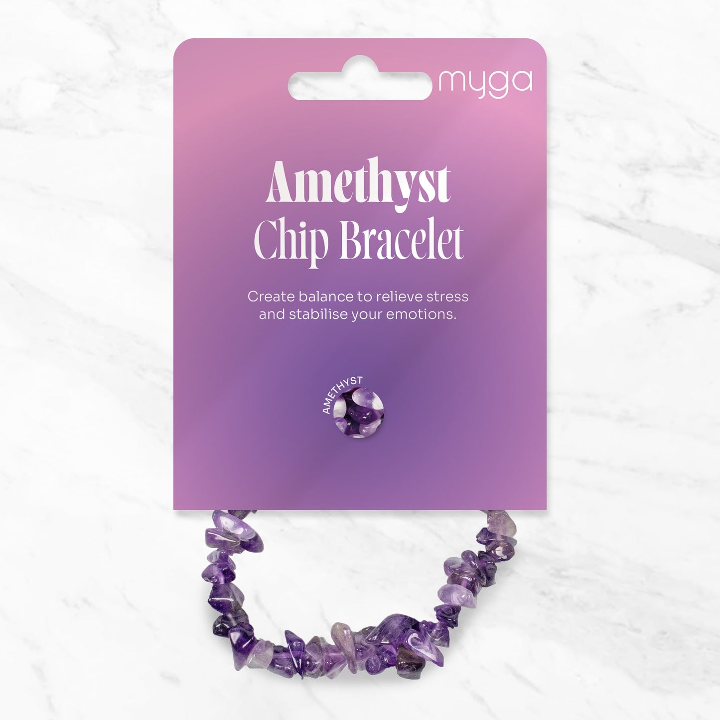 Chip Bracelet - Amethyst