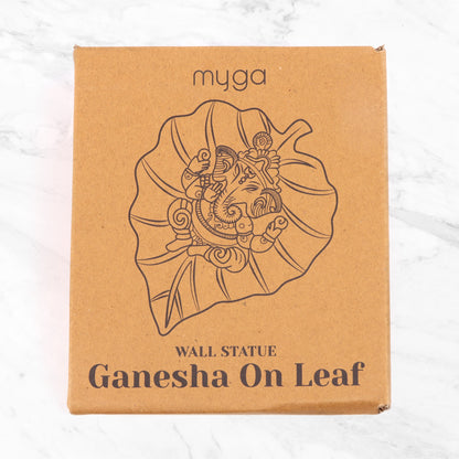 Lord Ganesha On Leaf Wall-hanging