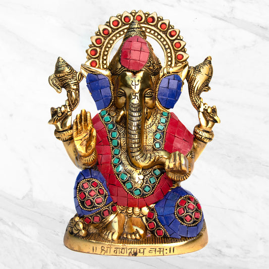 Lord Ganesha Mosaic Statue