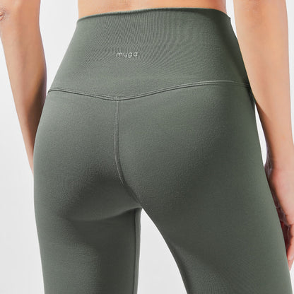 High-Waisted 7/8 Yula LUXE Yoga Leggings - Green