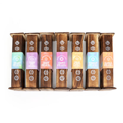 Chakra Incense Towers With Incense Sticks