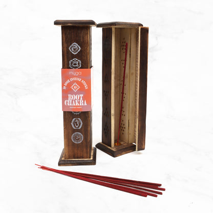 Chakra Incense Towers With Incense Sticks