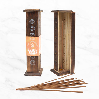 Chakra Incense Towers With Incense Sticks