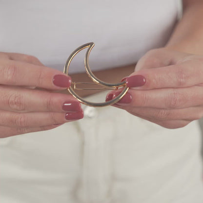 Crescent Moon Hair Clip