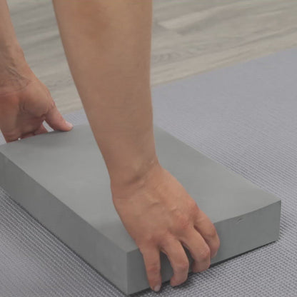 Extra Large Foam Yoga Block - Grey