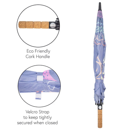 Chakra Umbrella with Cork Handle