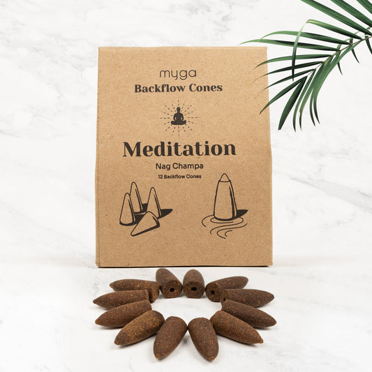 Backflow Incense Cones - Nag Champa Meditation