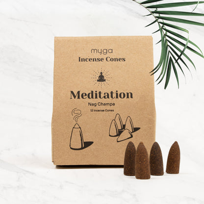 Dhoop Incense Cones - Nag Champa Meditation
