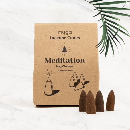 Dhoop Incense Cones - Nag Champa Meditation